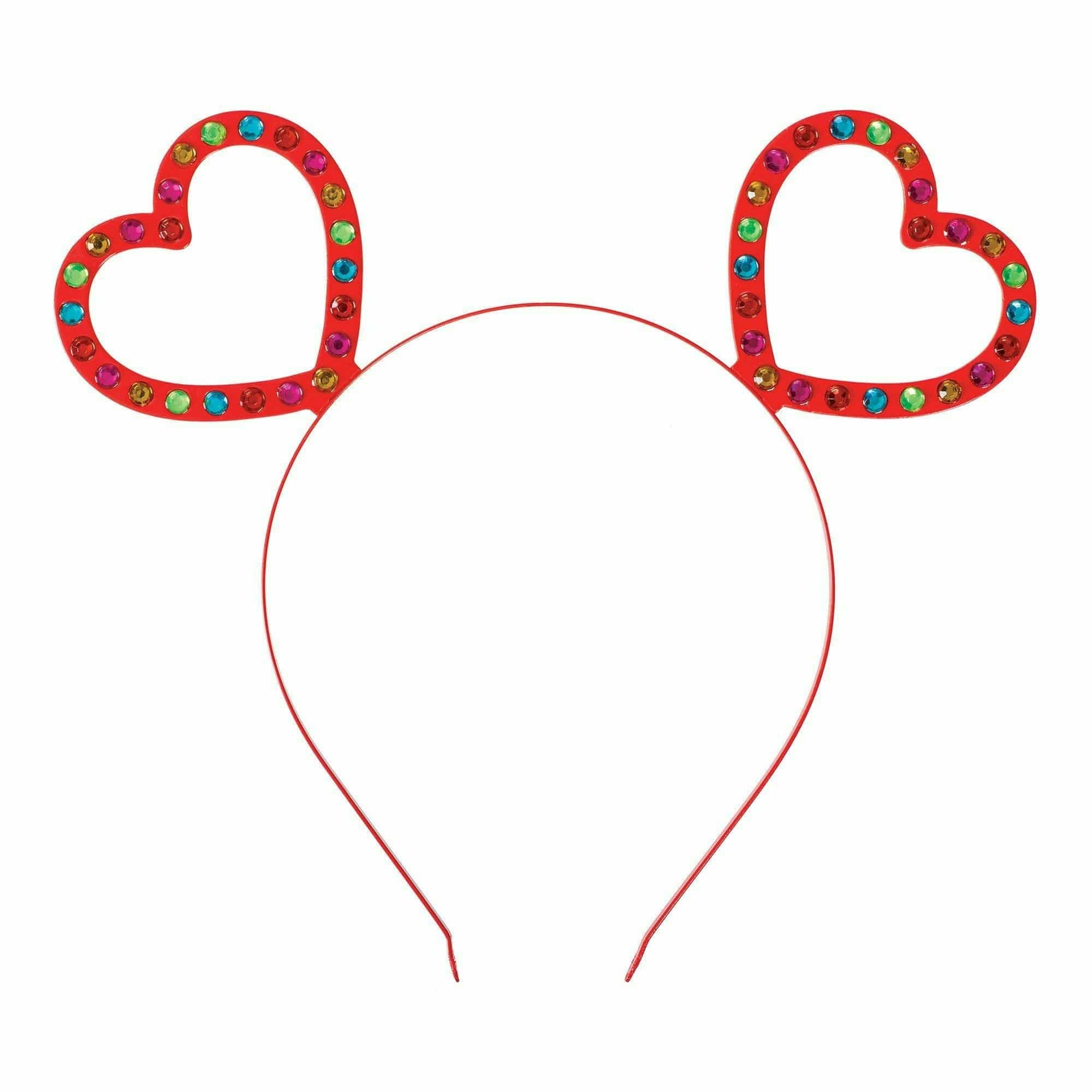 Amscan HOLIDAY: VALENTINES Valentine's Day Hearts Metal Headband w/ Bling