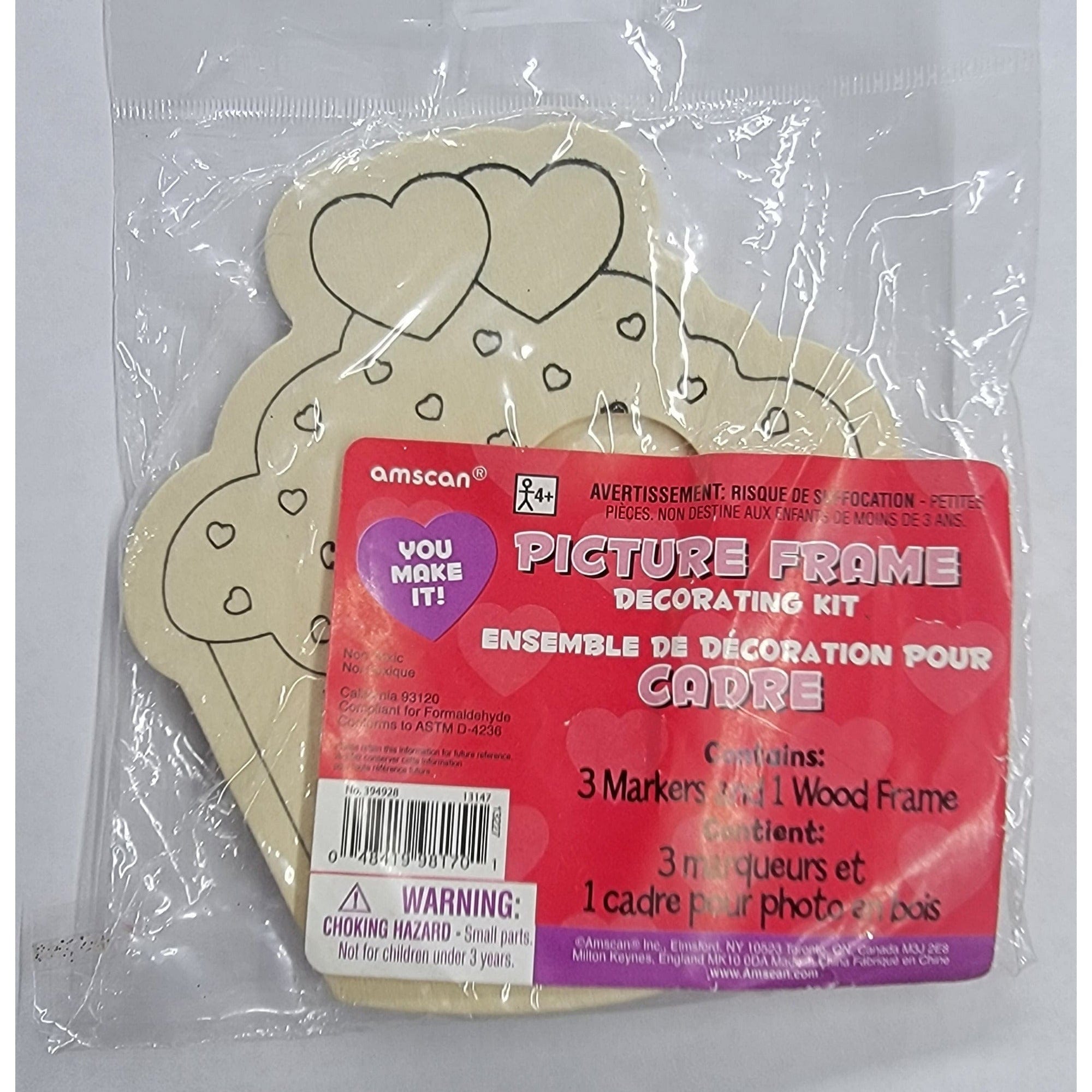 Amscan HOLIDAY: VALENTINES Valentine's Picture Frame Decorating Kit