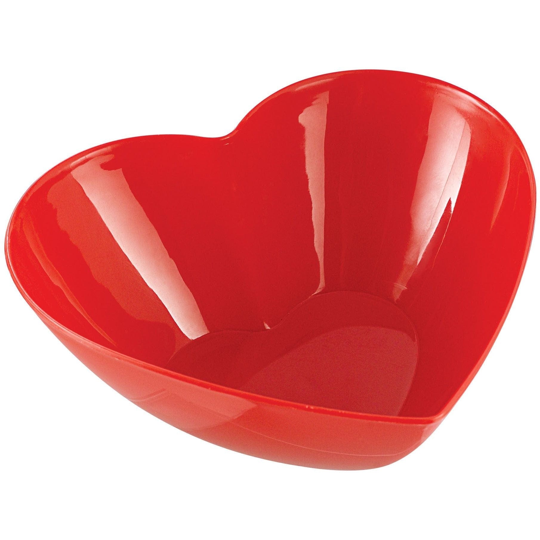 Amscan HOLIDAY: VALENTINES Valentines Heart Shaped Plastic Bowl, 42 oz.