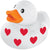 Amscan HOLIDAY: VALENTINES Valentines Rubber Duck - White