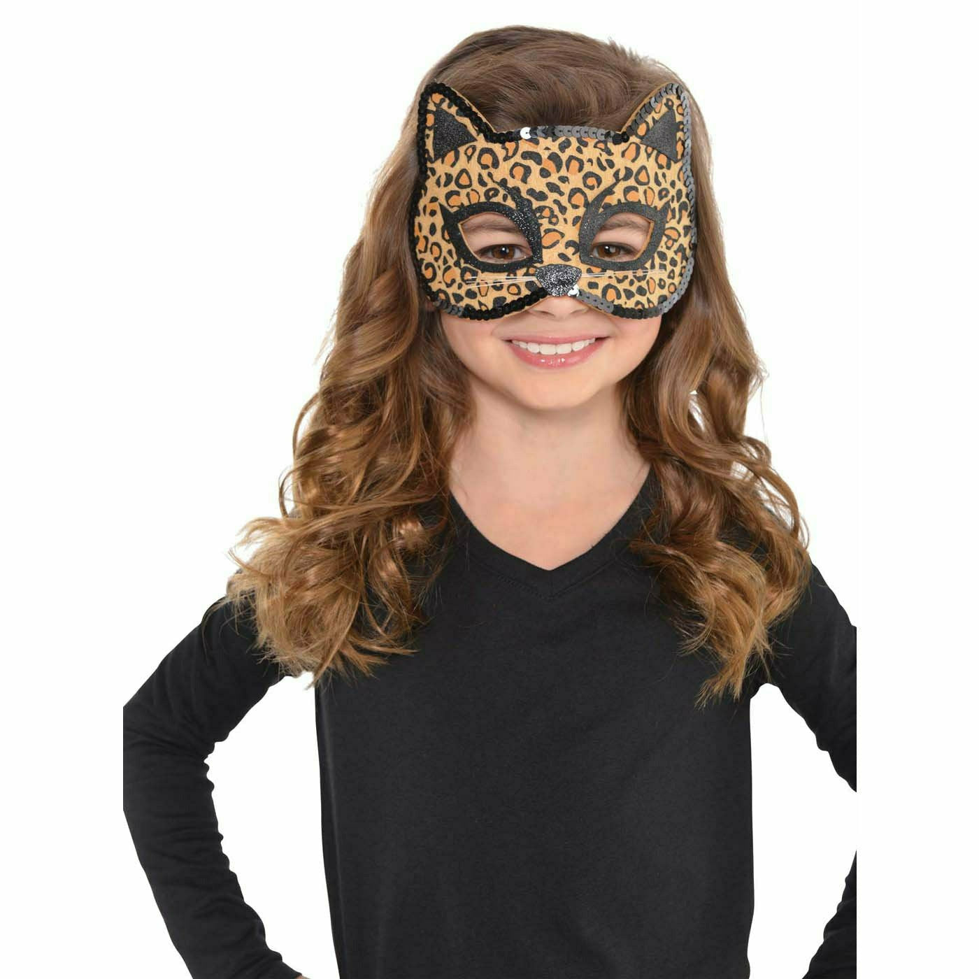 Amscan Leopard Cat Girls Child Wild Animal Costume Felt Mask