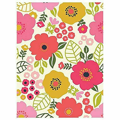 Amscan LUAU Coral Floral Plastic Table Cover