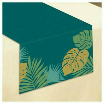 Amscan LUAU Fabric Table Runner Key West