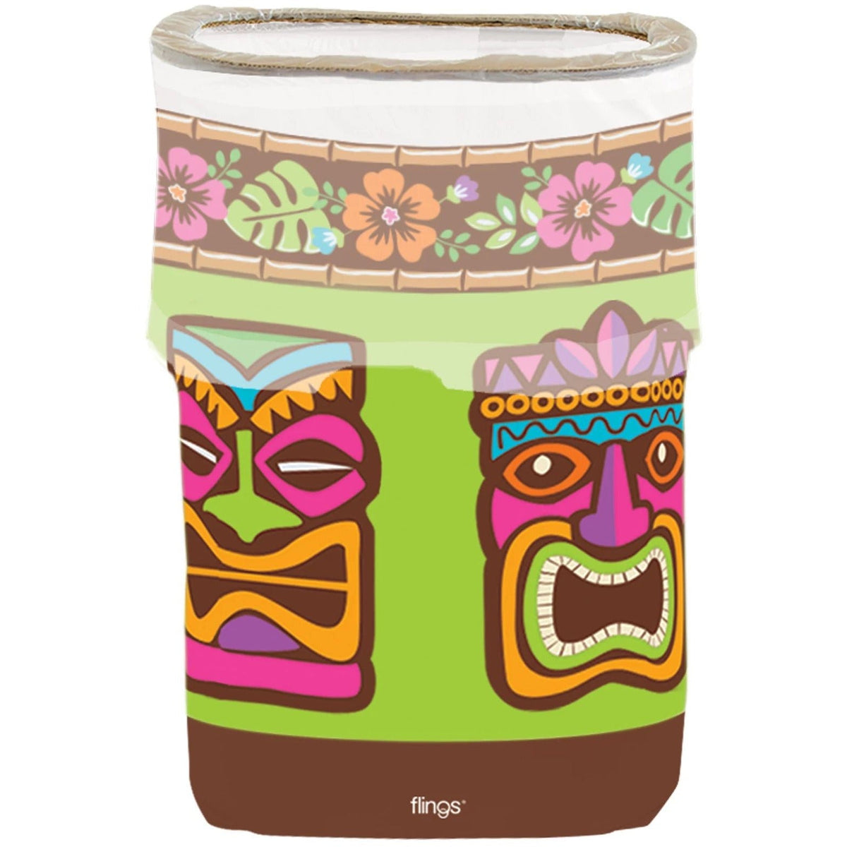 Amscan LUAU Flings® Bin - Tiki