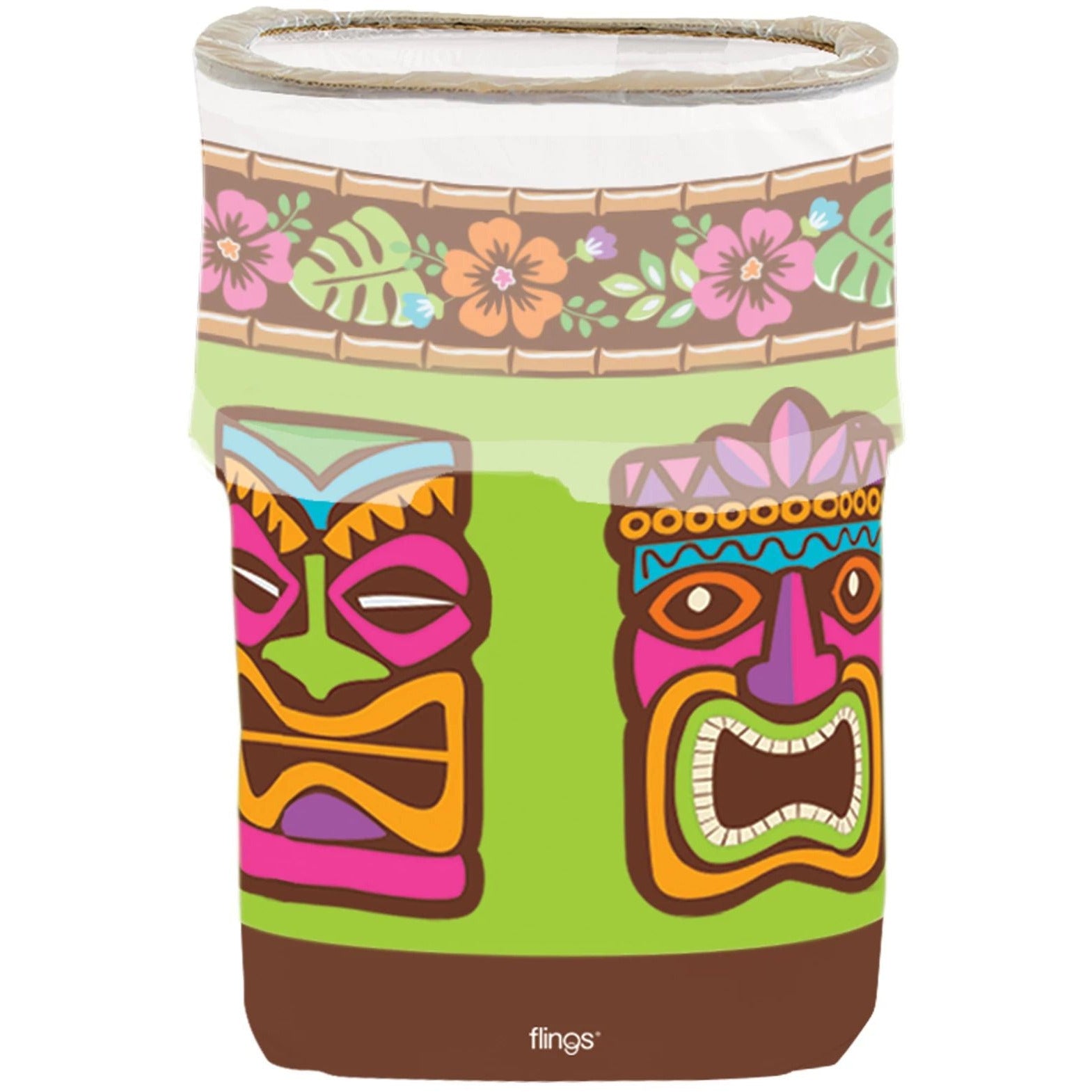 Amscan LUAU Flings® Bin - Tiki