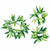 Amscan LUAU Green Leaf Head Wreath and Wristlets w/Flowers