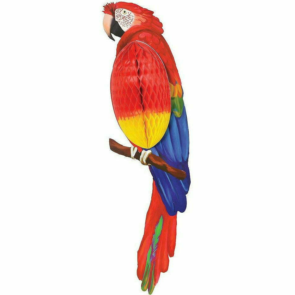 Amscan LUAU Parrot Honeycomb Decoration