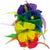 Amscan LUAU Rainbow Hibiscus Barrette Deluxe