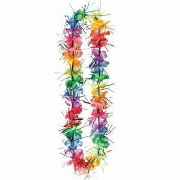 Amscan LUAU Rainbow Tinsel Lei