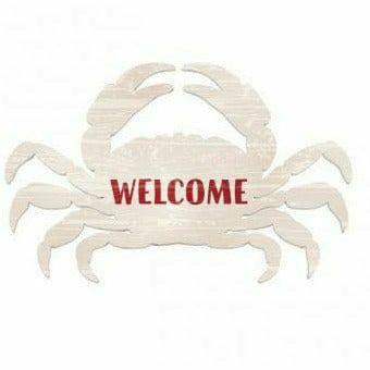 Amscan LUAU SIGN CRAB HNG MDF