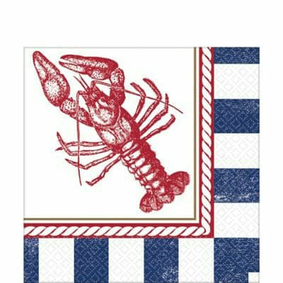 Amscan LUAU Striped Nautical Lunch Napkins 16ct