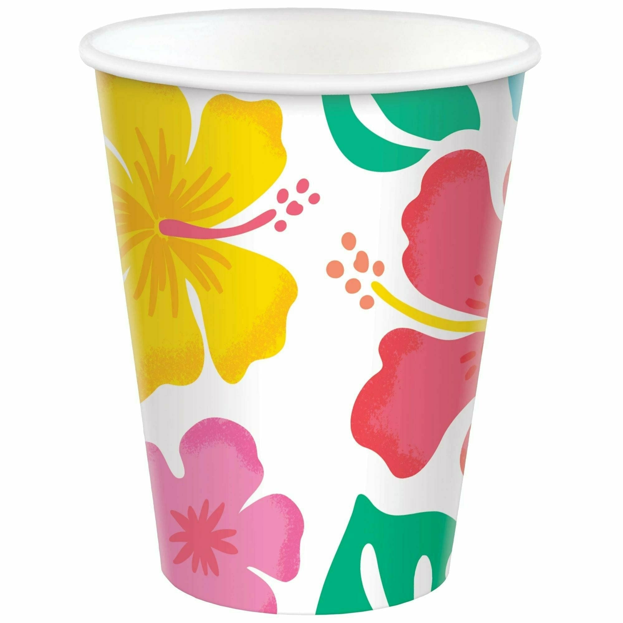 Amscan LUAU Summer Hibiscus Cups