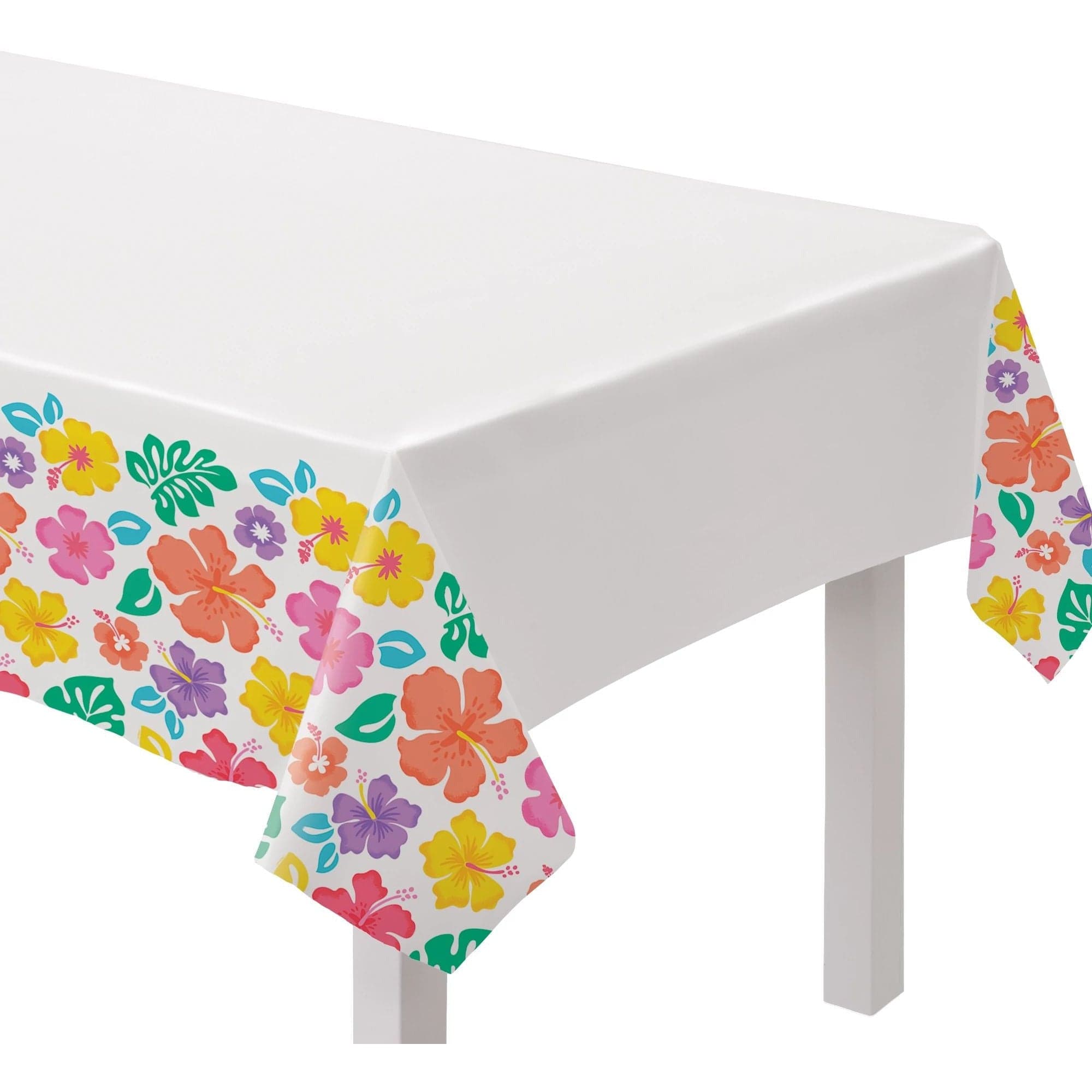 Amscan LUAU Summer Hibiscus Pastic Tablecover