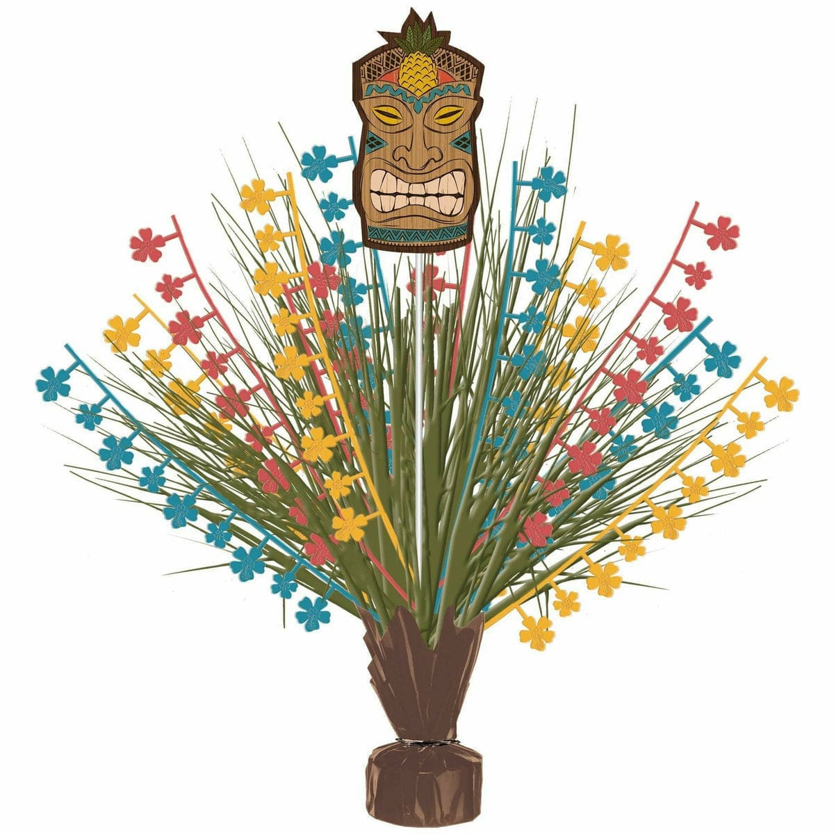 Amscan LUAU Vintage Tiki Deluxe Spray Centerpiece