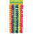 Amscan LUAU Wearables Neon Rainbow Flower 6 Count