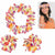 Amscan LUAU Wearables Warm Serendipity Head & Wrist Flower Lei Set 3pc