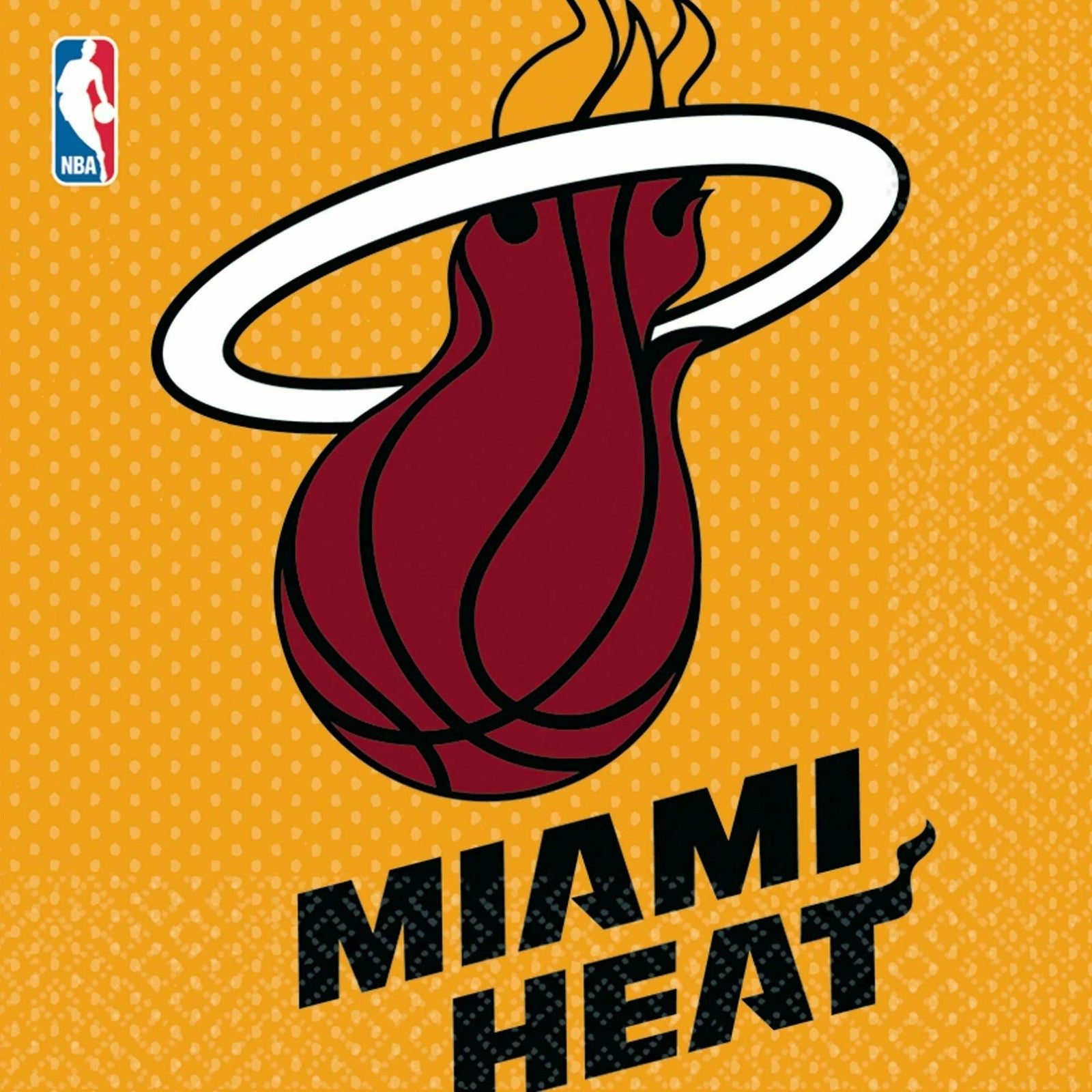 Amscan Miami Heat Lunch Napkins