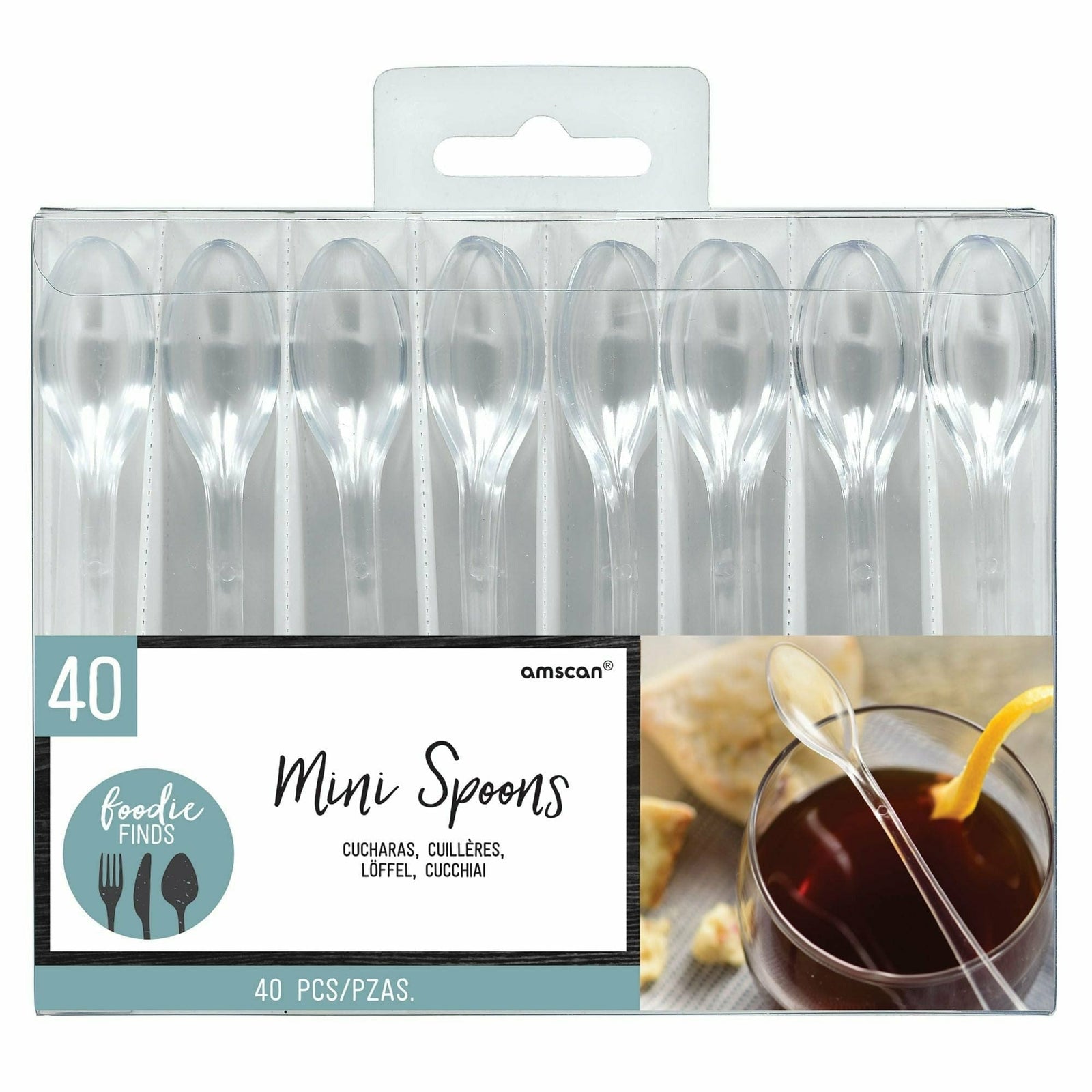 Amscan Mini Plastic Spoons High-Count - Clear