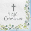 AMSCAN My First Communion Luncheon Napkins - Blue