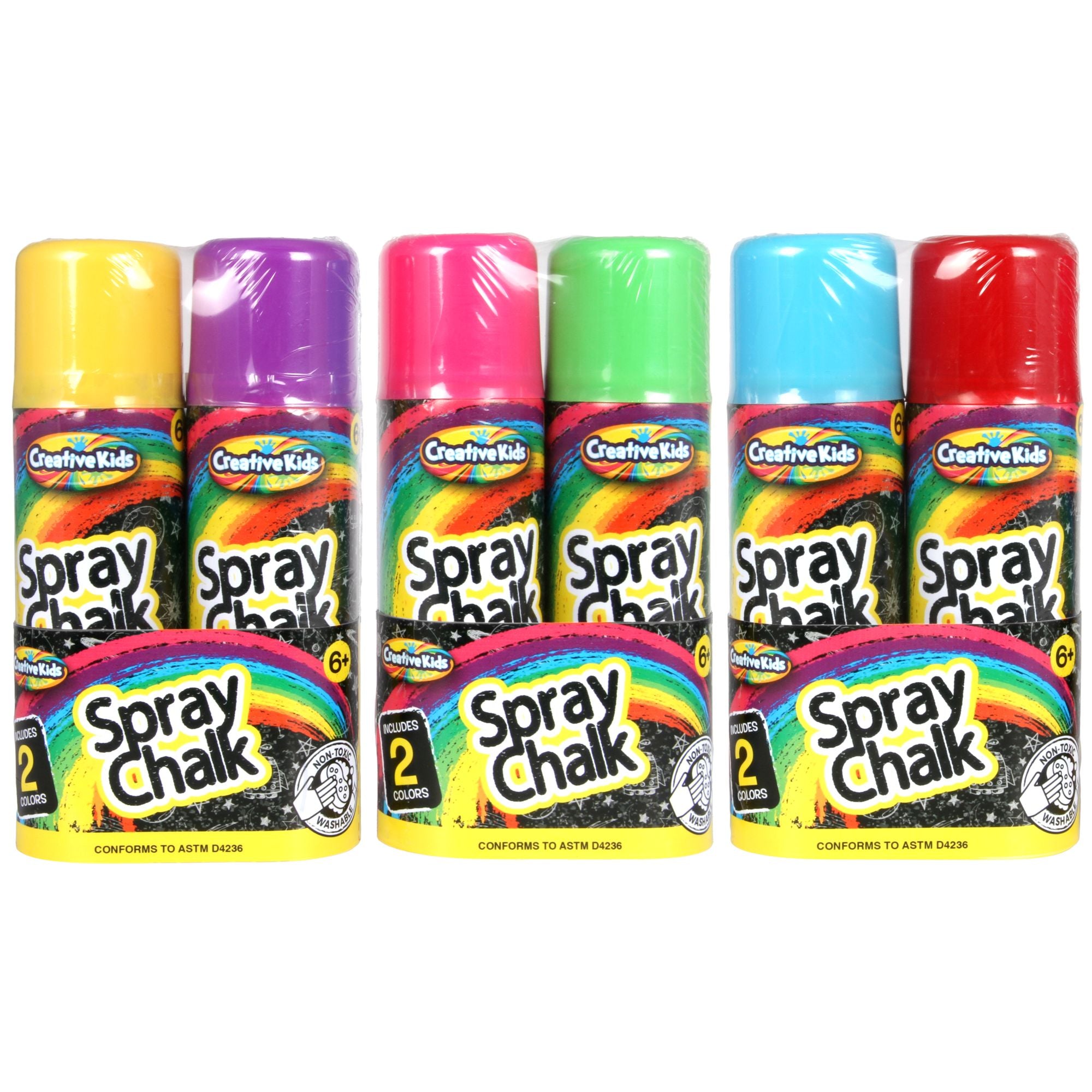 Amscan Neon Chalk Spray Cans