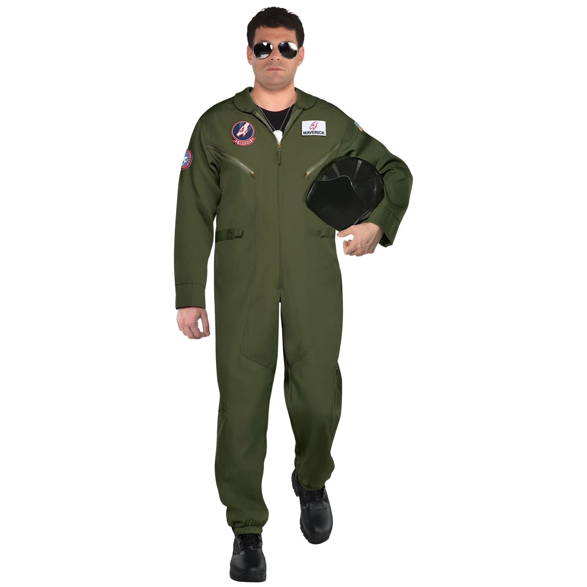 Amscan Plus XXL (48-52) Top Gun Maverick Flight Costume