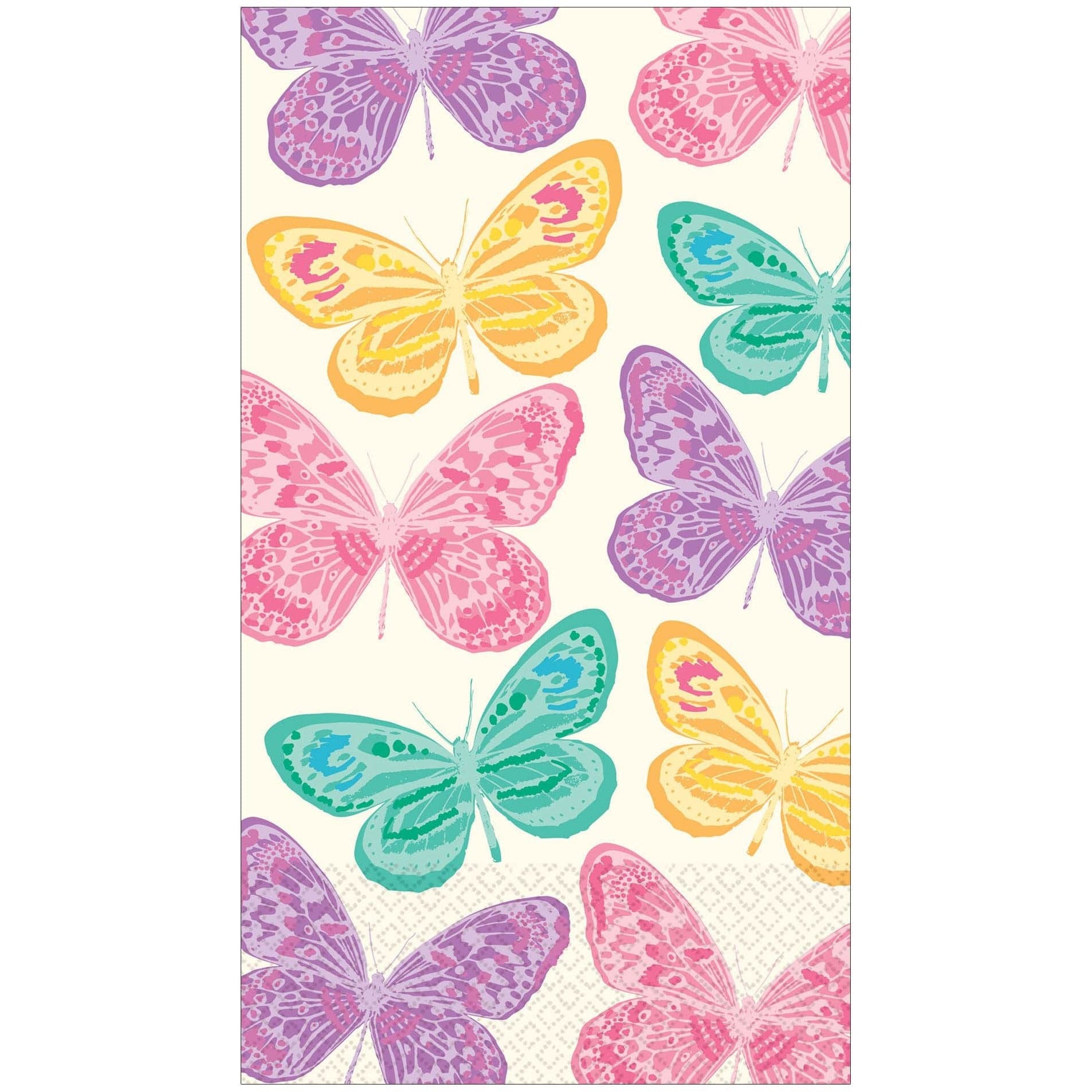 Amscan Spring Butterflies Guest Towel