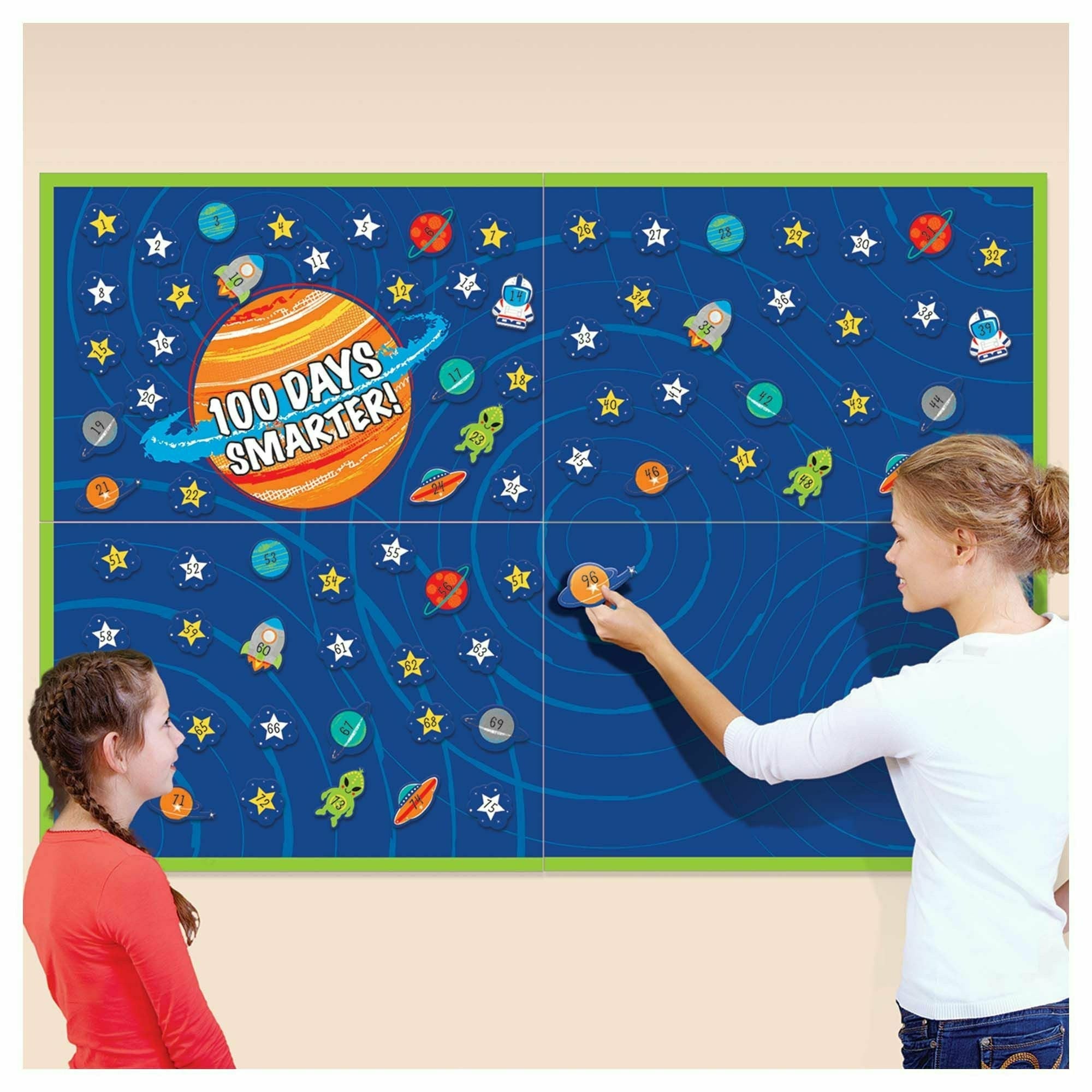 Amscan THEME: 100 DAYS OF SCHOOL 100th Day Of School Wall Decorating Activity Kit