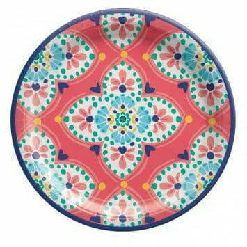 Amscan THEME Boho Vibes 7" Round Plates J10