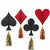 Amscan THEME: CASINO Mini Roll the Dice Casino Honeycomb Decorations with Tails 4ct