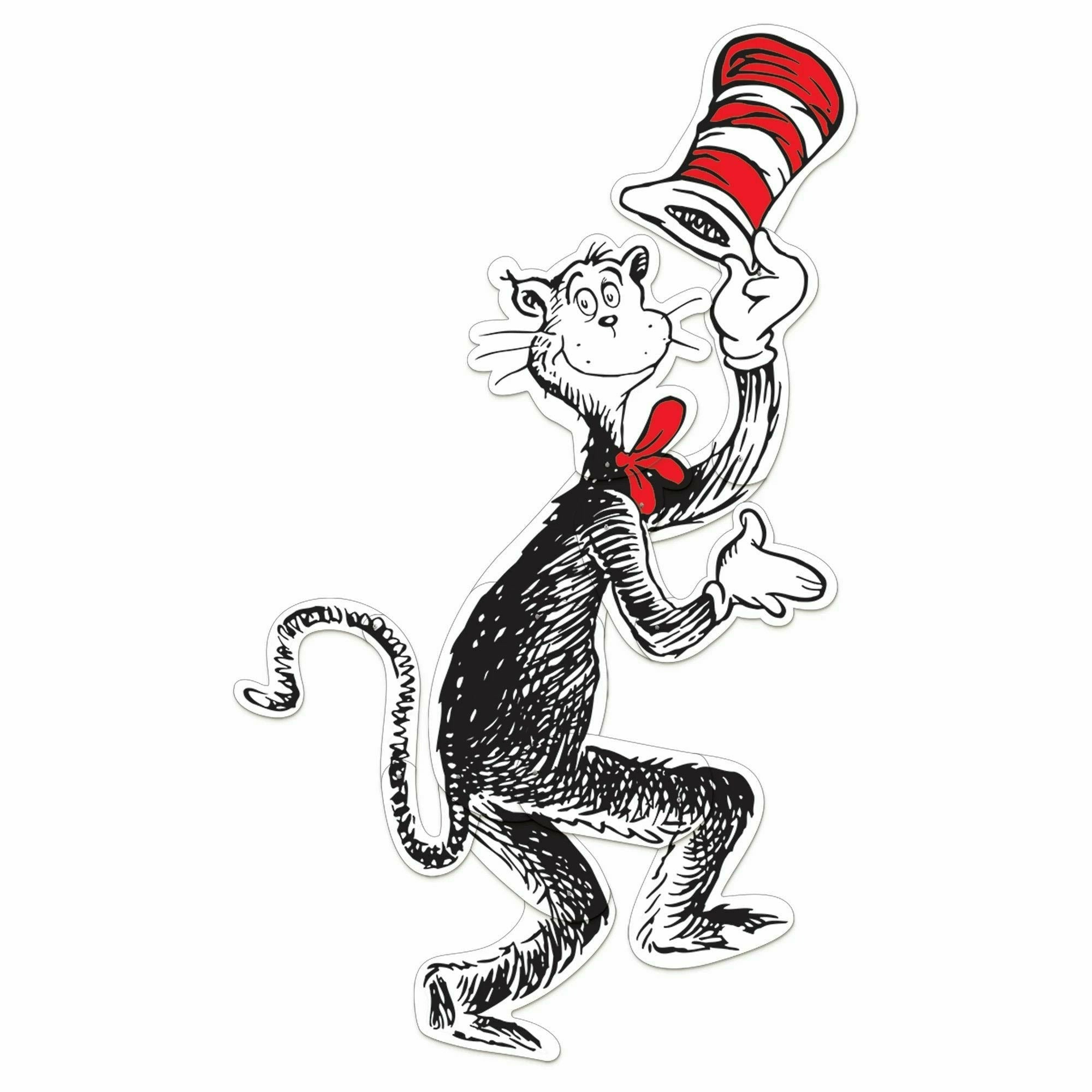 Amscan THEME: DR SEUSS Extra Large Cat in the Hat Jointed Cutout