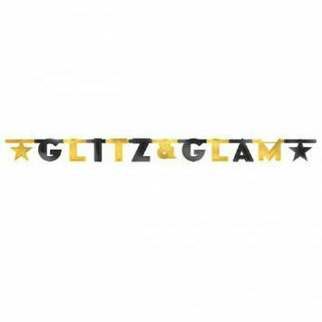 Amscan THEME GLITZ &amp; GLAM BANNER Q6