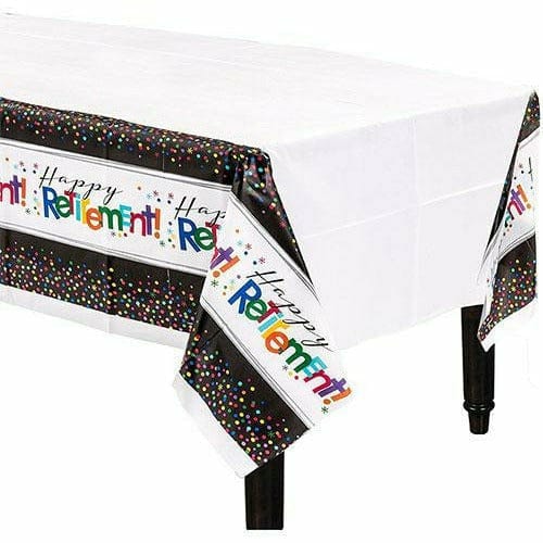 Amscan THEME Happy Retirement Celebration Table Cover