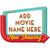 Amscan THEME: HOLLYWOOD Movie Night Personalizable Easel Sign
