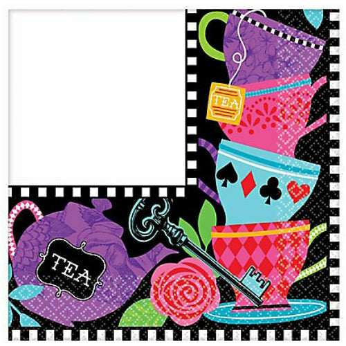 Amscan THEME Mad Tea Party Lunch Napkins