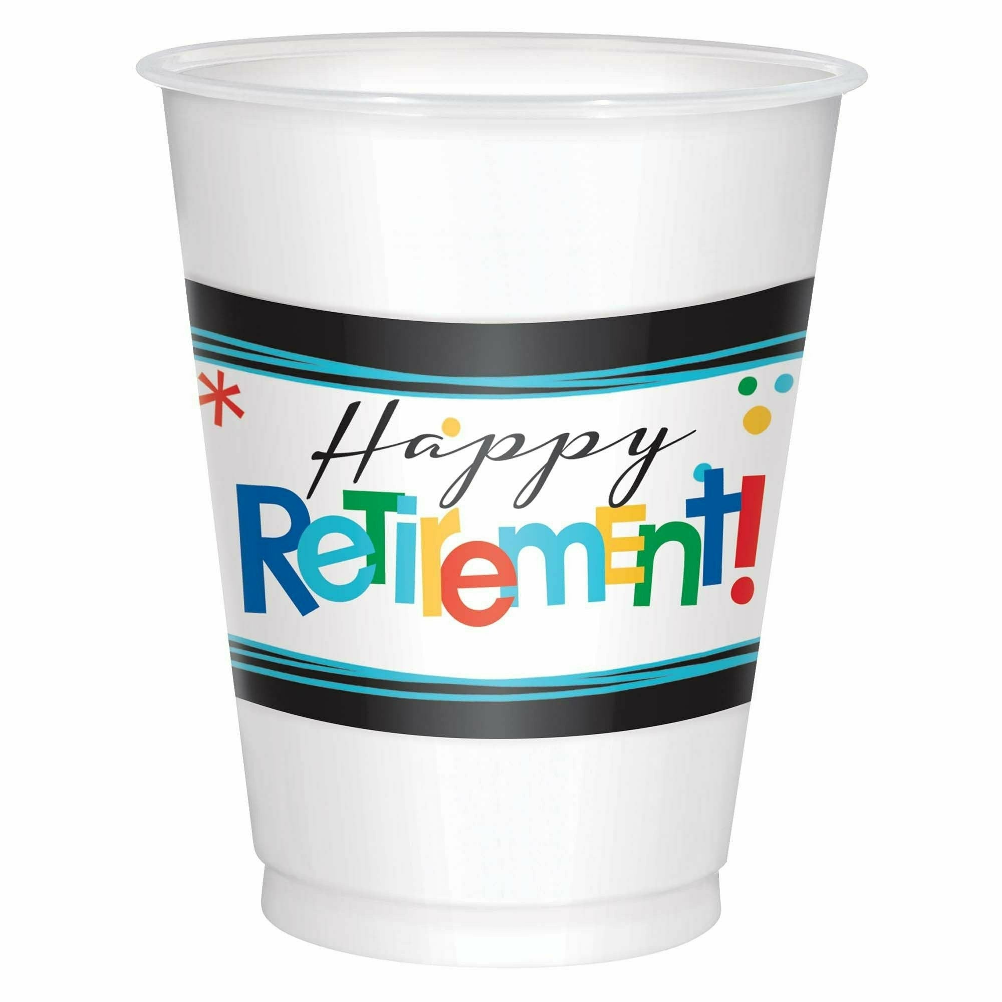 Amscan THEME Officially Retired Plastic Cups, 16 oz.
