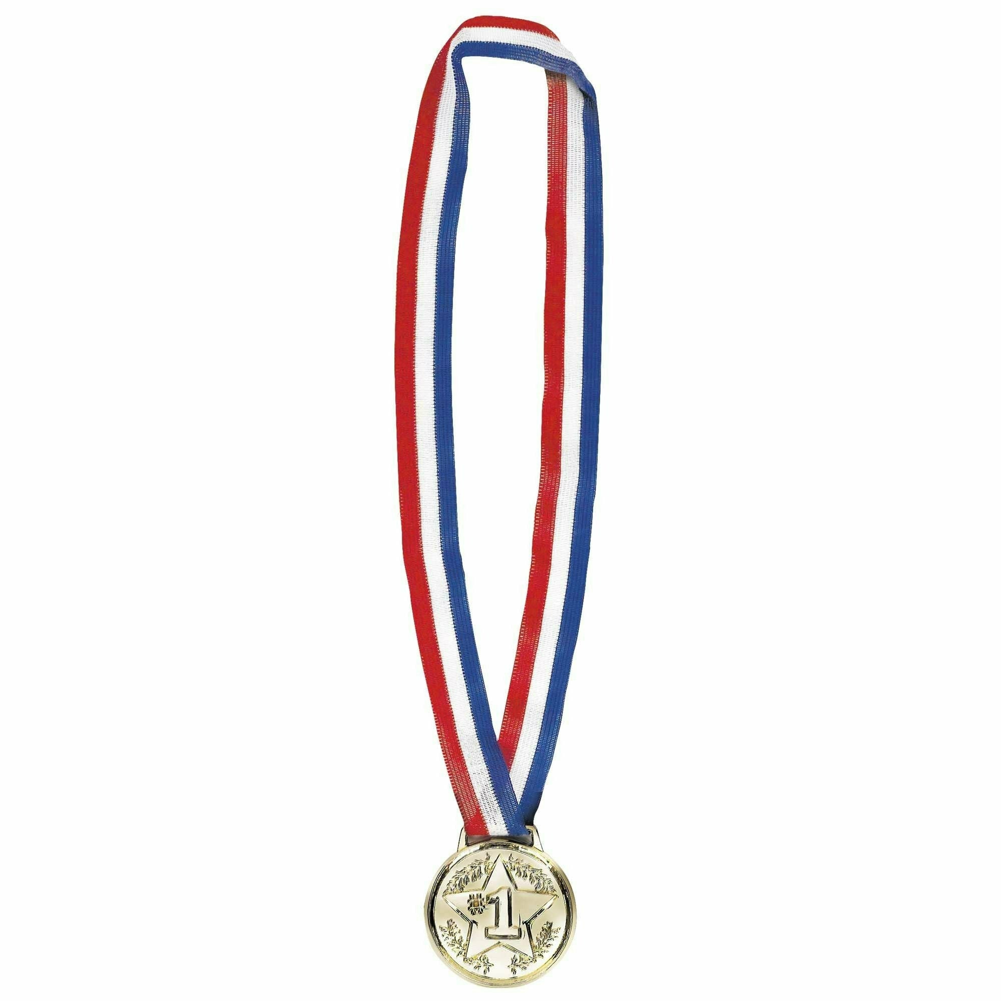 Amscan THEME: SPORTS Award Medal Necklace - Gold