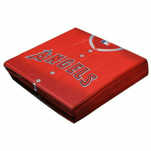 Amscan THEME: SPORTS Los Angeles Angels 16-Pack Luncheon Napkins