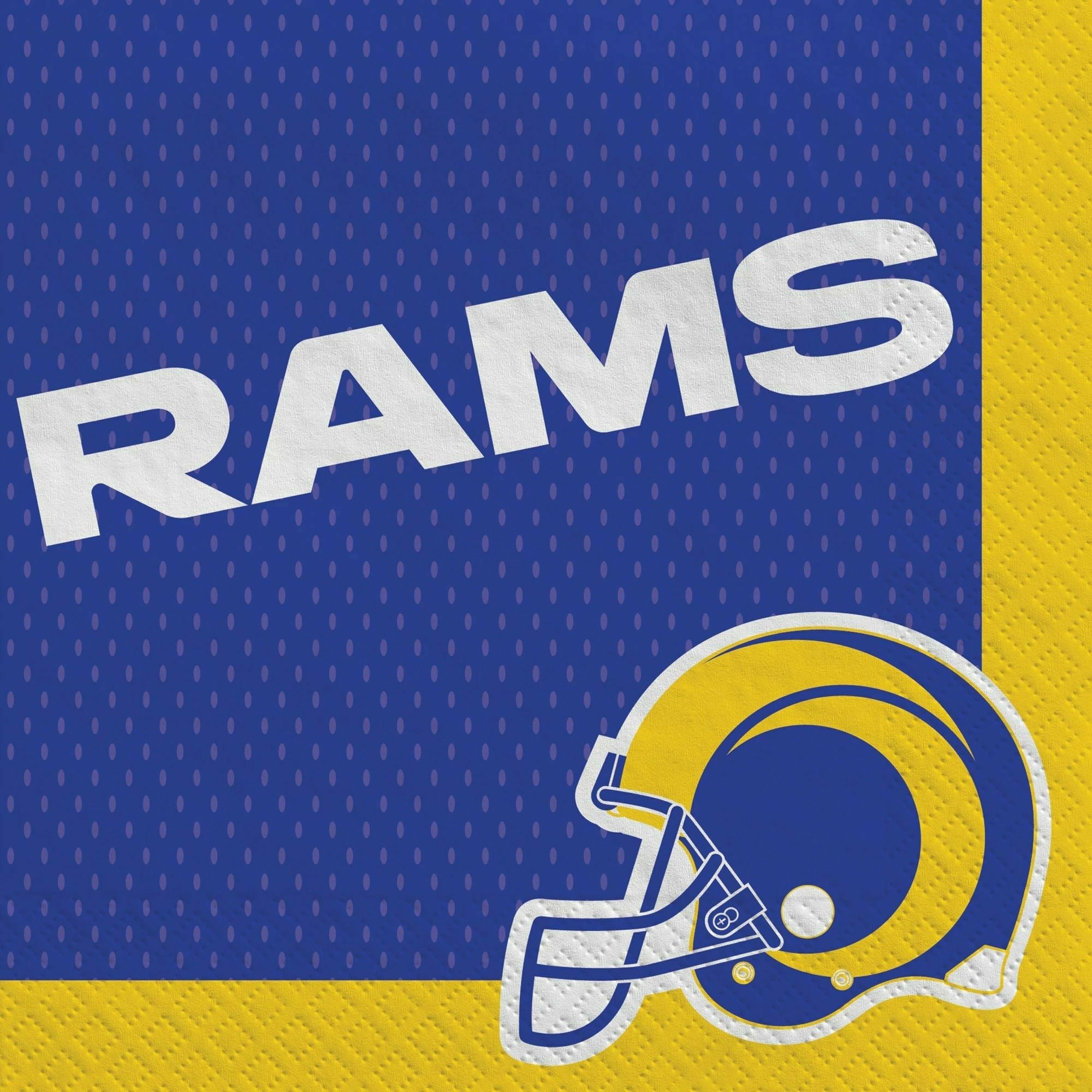 Amscan THEME: SPORTS Los Angeles Rams Lunch Napkins 16ct