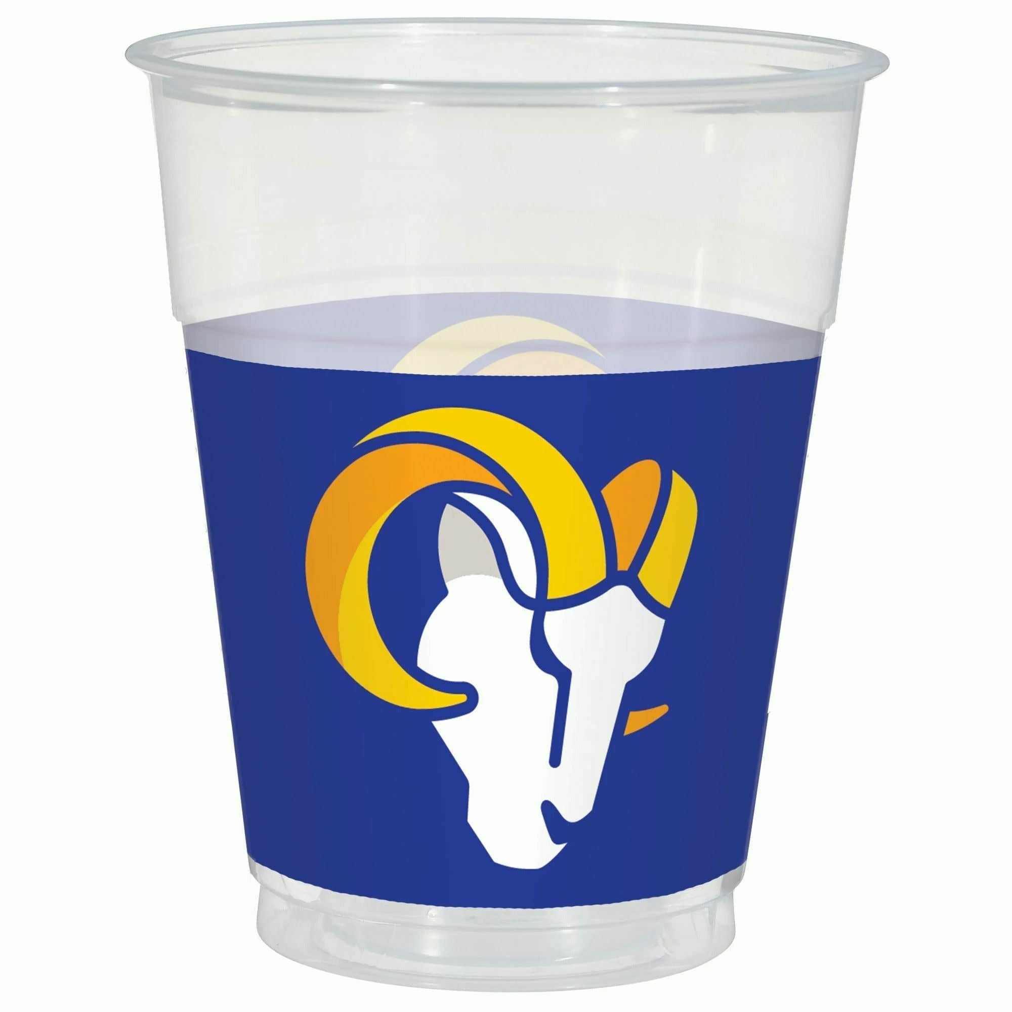 Amscan THEME: SPORTS Los Angeles Rams Plastic Cups, 25 ct.