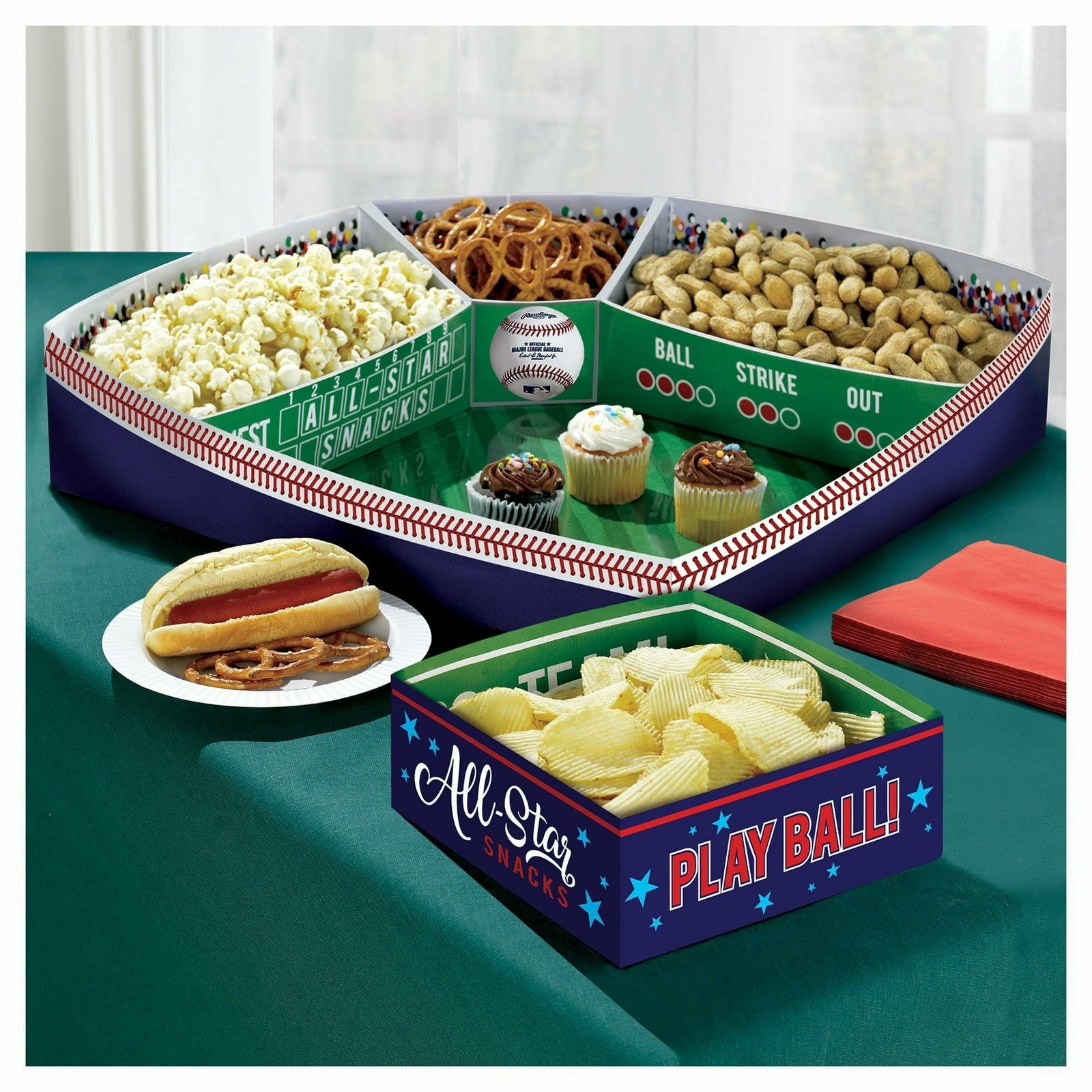 Amscan THEME: SPORTS Rawlings™ Baseball Snack Stadium