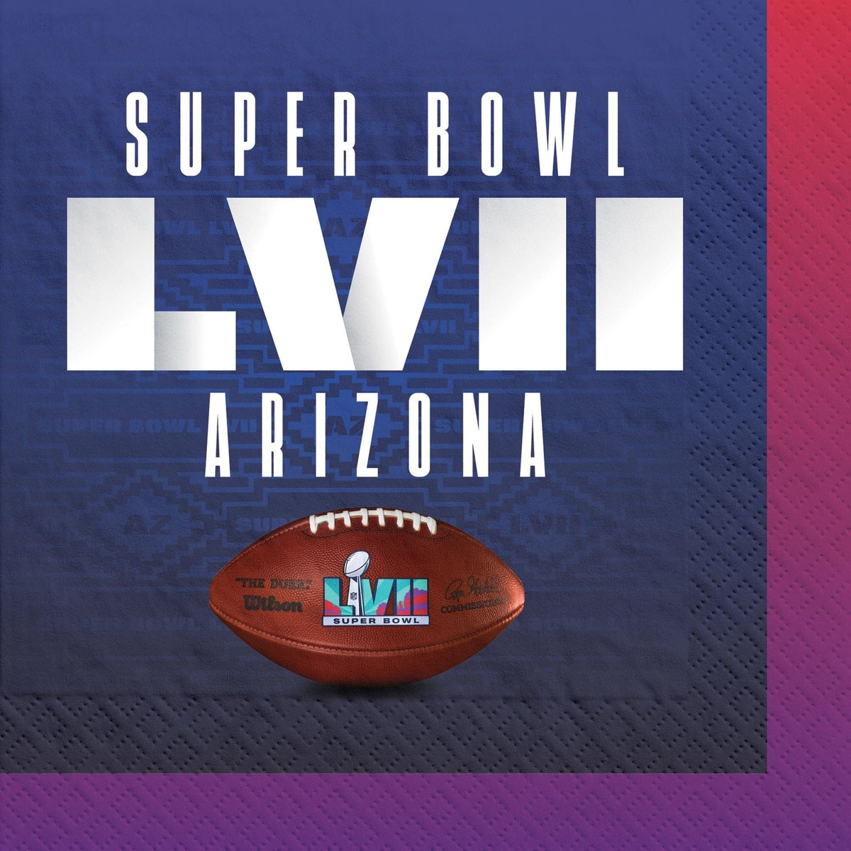 Amscan THEME: SPORTS Super Bowl LVII Beverage Napkins