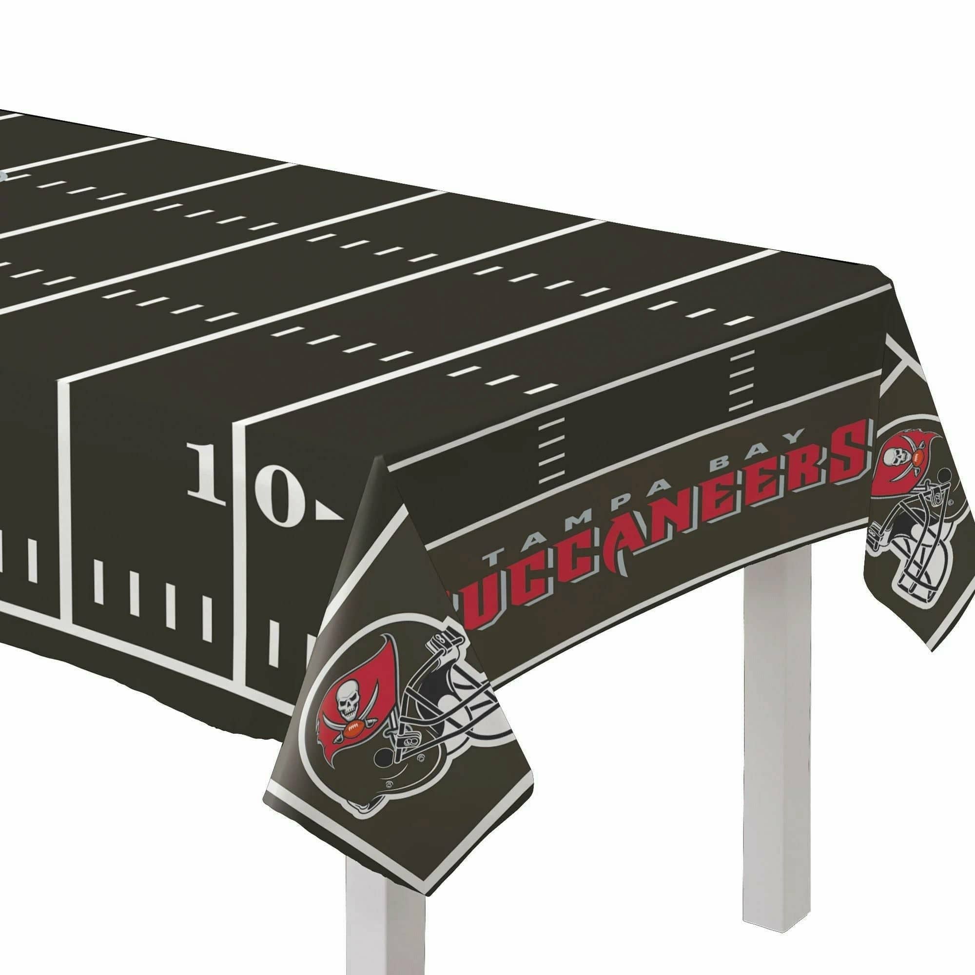 Amscan THEME: SPORTS Tampa Bay Buccaneers Plastic Table Cover - All Over Print