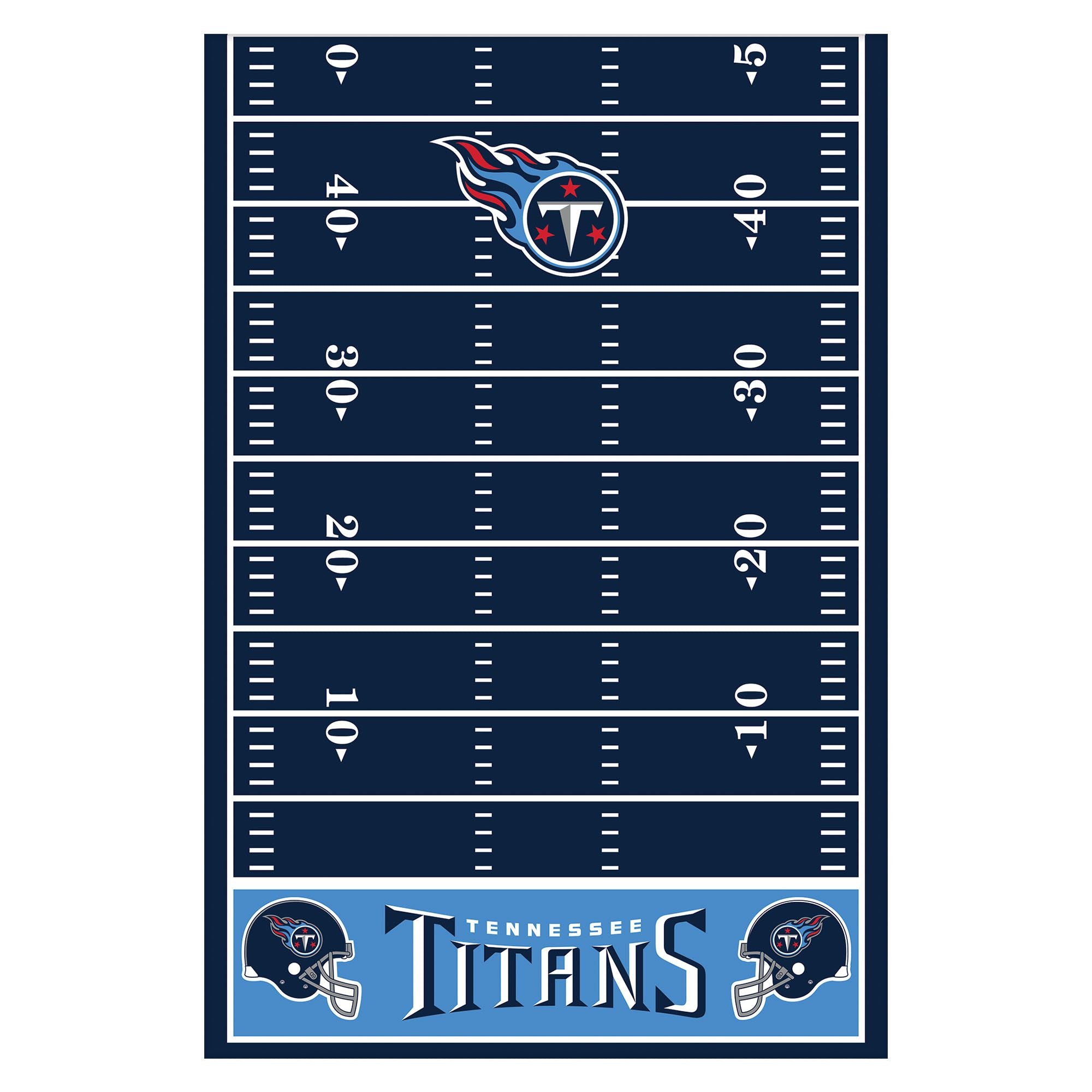 Amscan THEME: SPORTS Tennessee Titans Plastic Table Cover - All Over Print