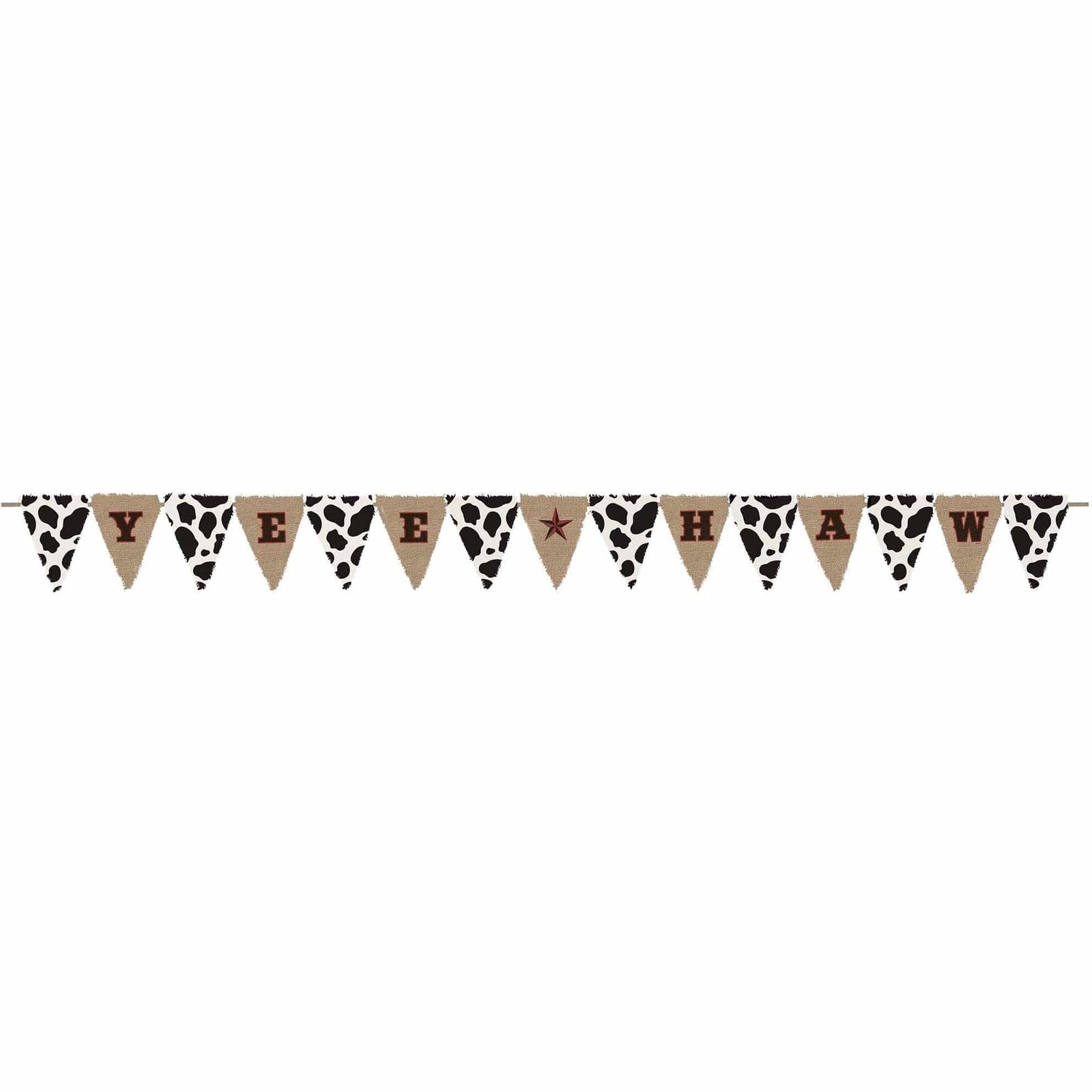 Amscan THEME Western Burlap Banner