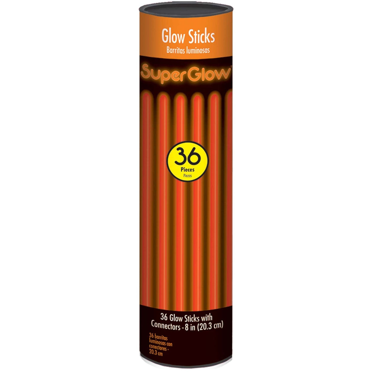 Amscan TOYS 8&quot; Glow Stick Tube-Orange