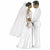 Amscan WEDDING Cake Topper African American Couple
