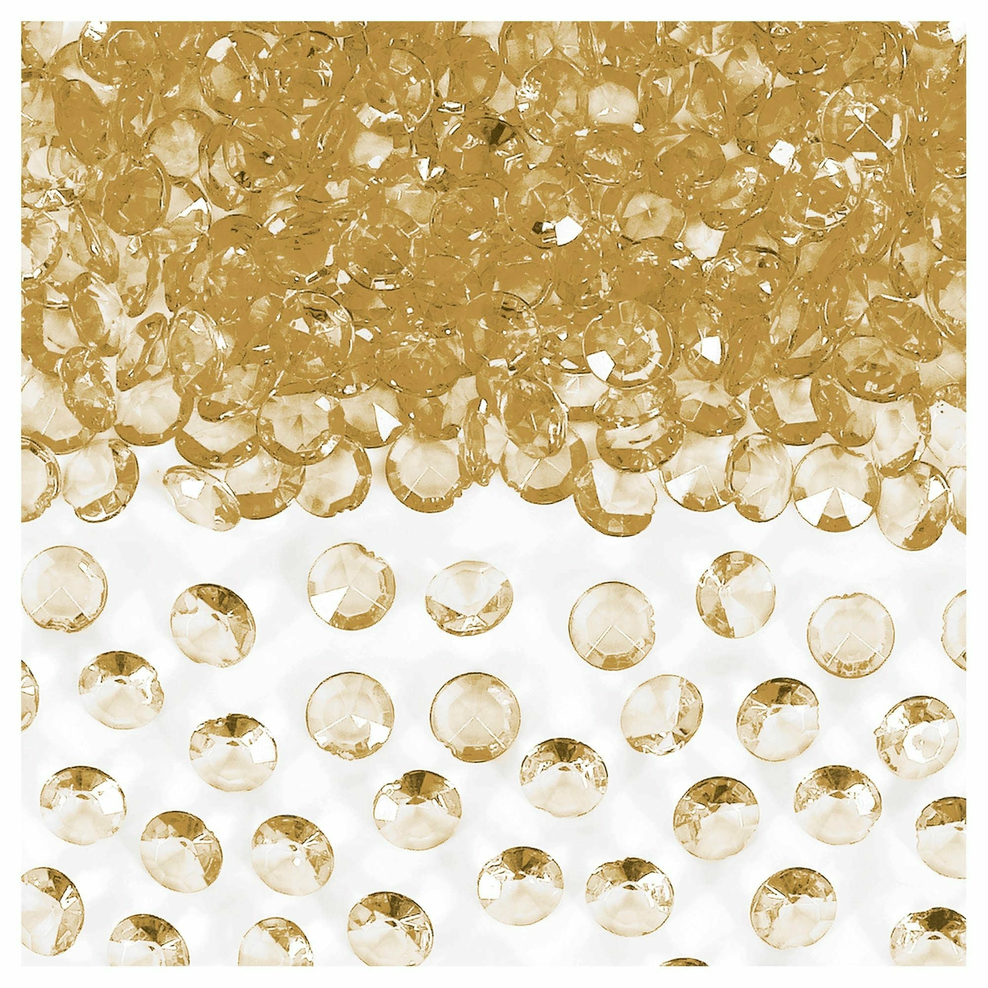 Amscan WEDDING Confetti Gems - Gold