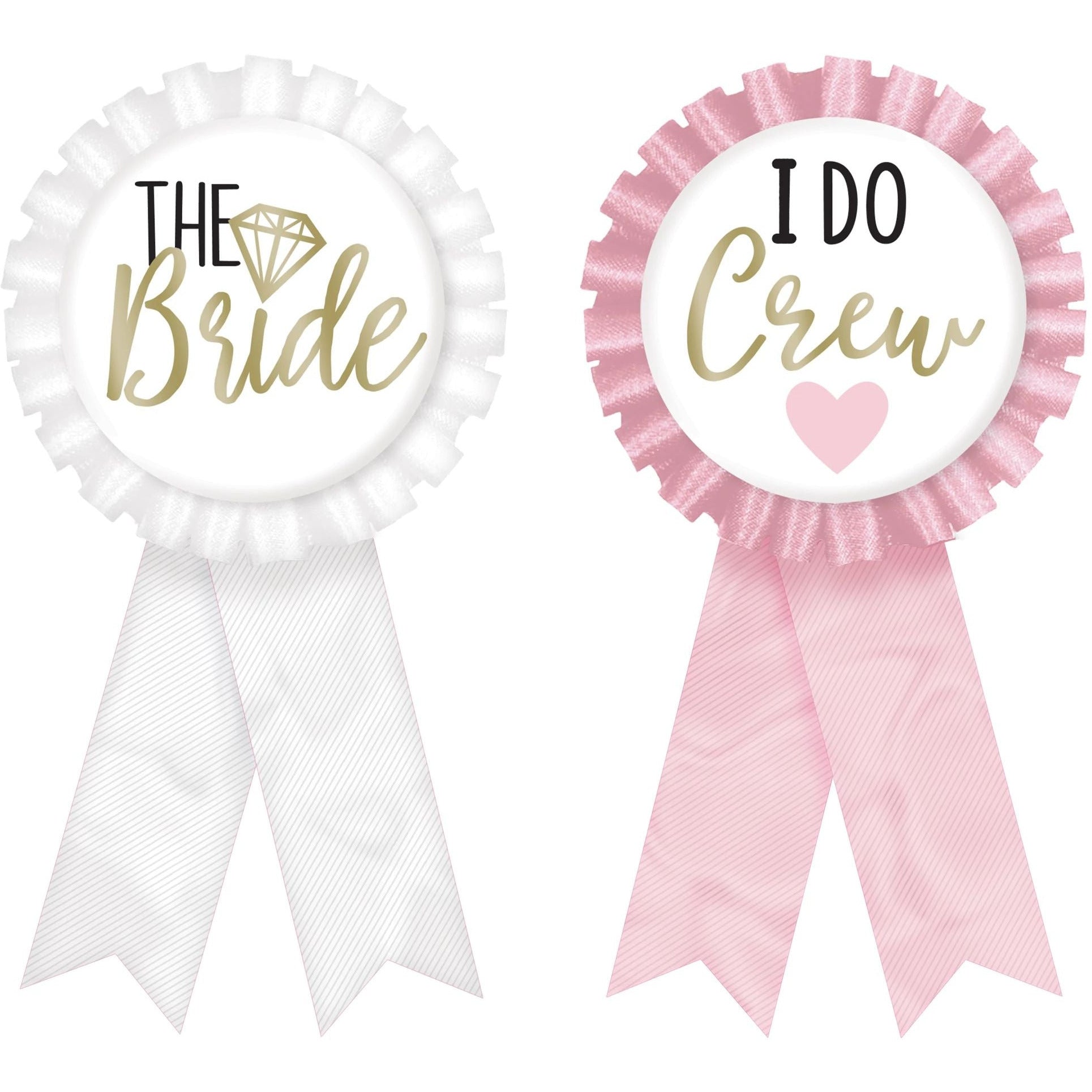Amscan WEDDING "I Do Crew" Bachelorette Award Ribbons