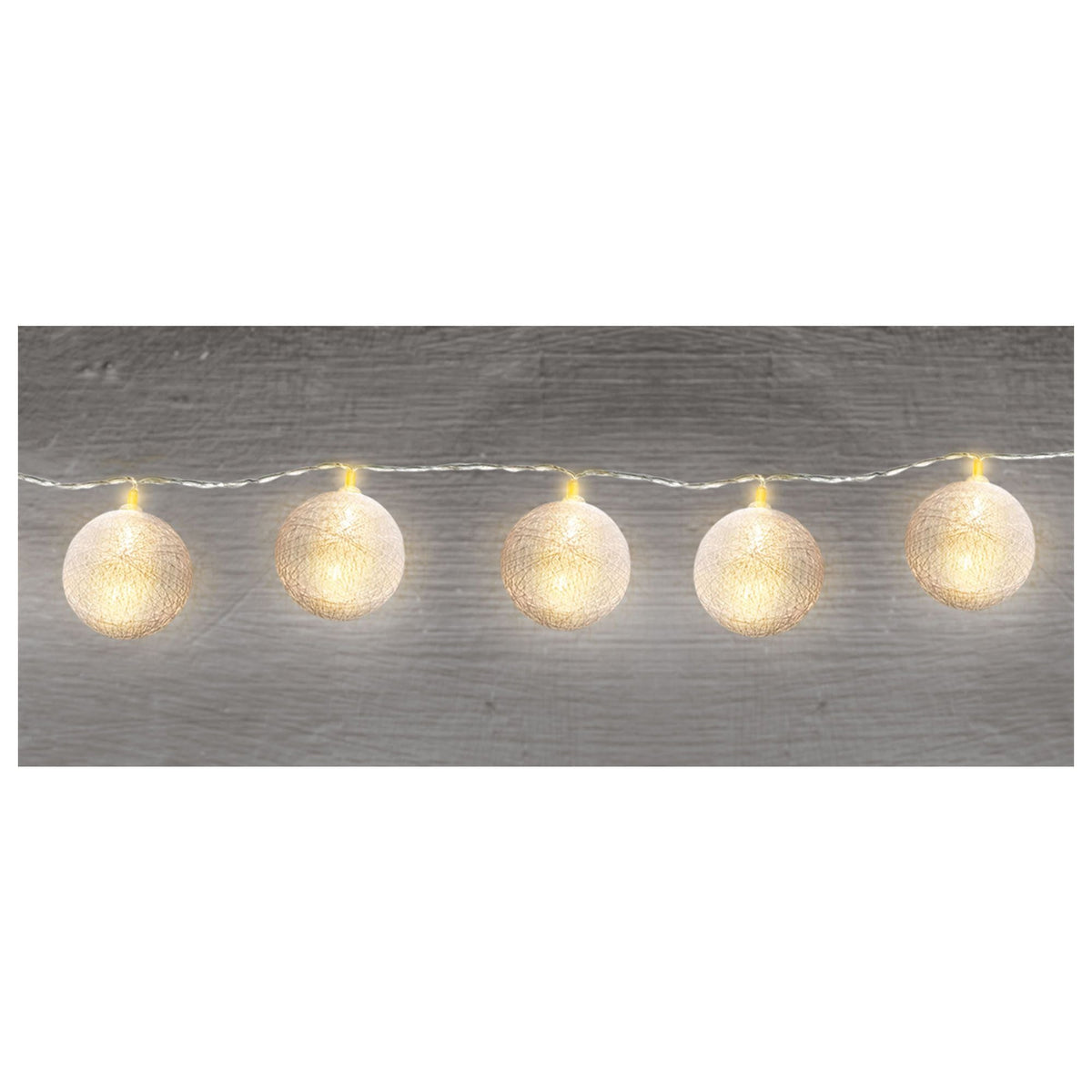 Amscan WEDDING Light Blue Cotton Balls Battery Operated LED String Lights