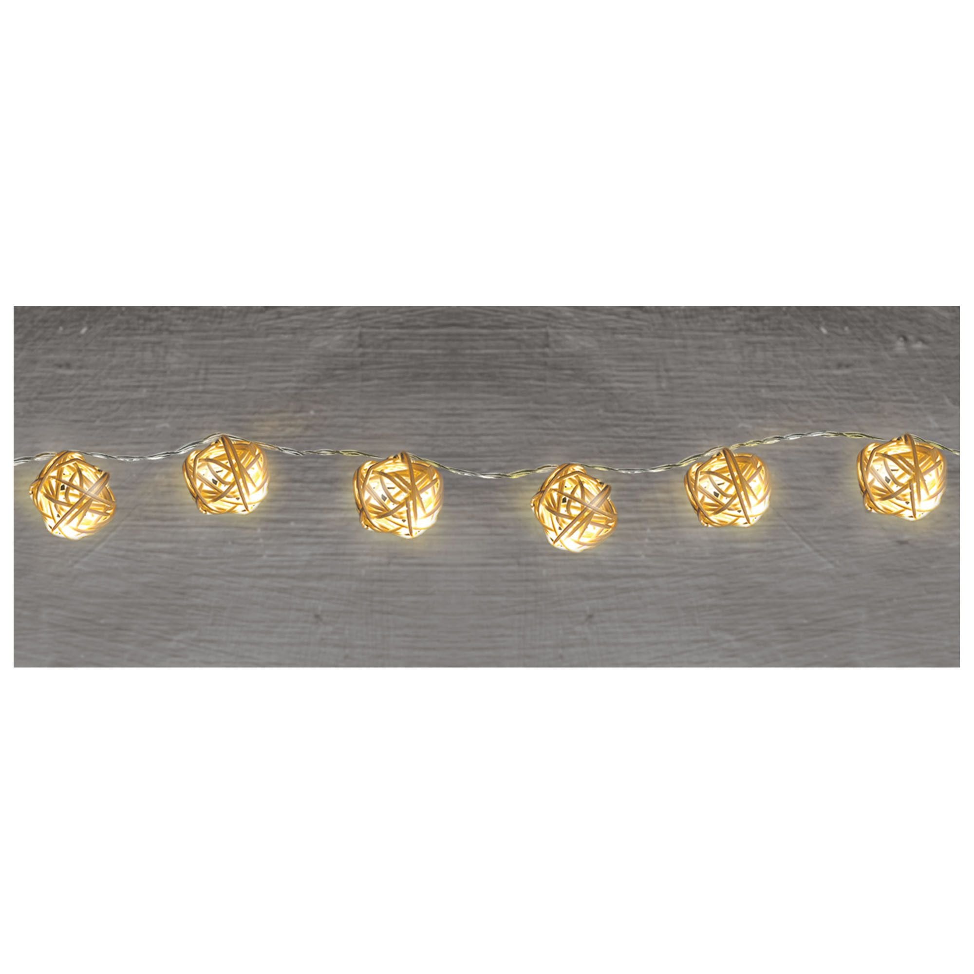 Amscan WEDDING Mini Globe String LED Lights - Gold